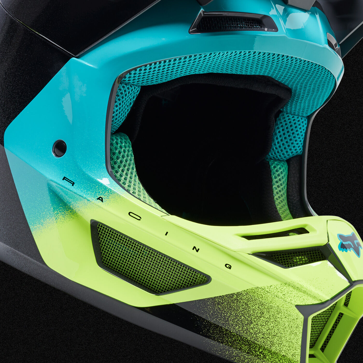 FOX RACING Leed, Casque Unisexe, Adulte, Vert, 2 X