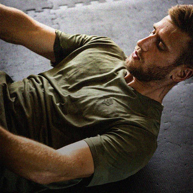 Ken Roczen working out at the gym.